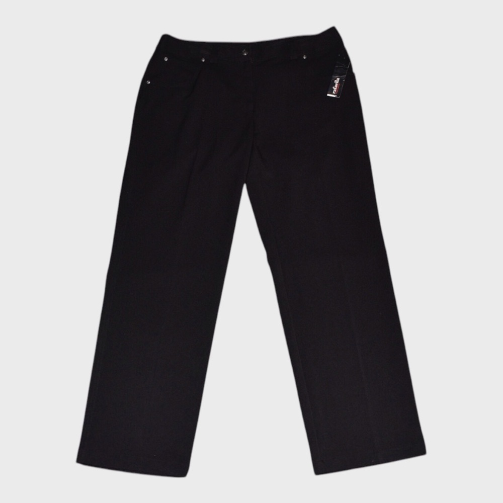 Rafaella Stretch Straight Leg Trousers Pants